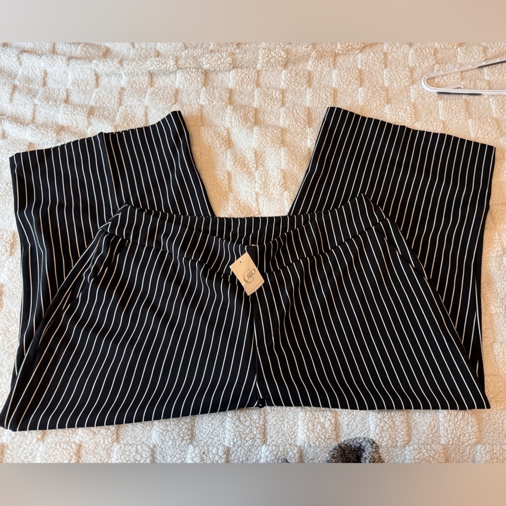 Cato Black and White Pencil Pants Casual - Picture 2 of 3